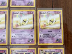 Pokemon TCG Gym Challenge Sabrina's Abra Kadabra Lot 12 Cards 2000 English - Image 4