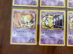 Pokemon TCG Gym Challenge Sabrina's Abra Kadabra Lot 12 Cards 2000 English - Image 5