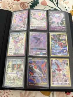 Pokemon Card Lot! Espeon Gyarados Entei Charmander And More! Binder Included! - Image 1