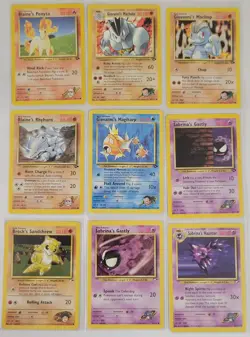 Vintage Pokemon Cards Gym Challenge Lot Of 9 Cards Sabrina's Haunter- All NM/LP - Image 1