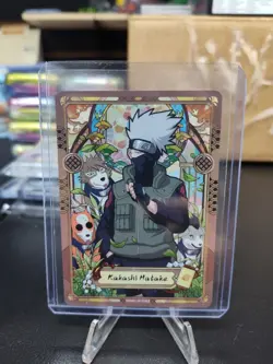 Kakashi Matake Naruto Kayou Card - Rare Stained Glass NRSA01-SP-004L5 - Image 1