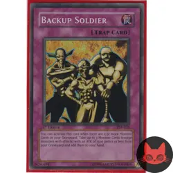Yugioh Backup Soldier PSV-028 Super Rare 1st Edition LP - Image 1
