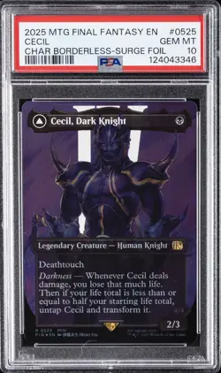 2025 MTG FINAL FANTASY #0525 CECIL, DARK KNIGHT/CECIL, REDEEMED PALADIN PSA 10 - Image 1