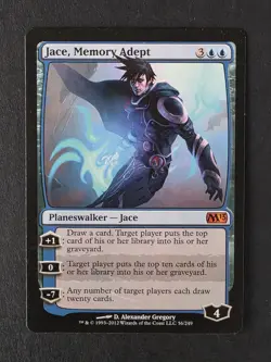 MTG Magic the Gathering Jace Memory Adept Core Set 2013 (#56) LP - Image 1