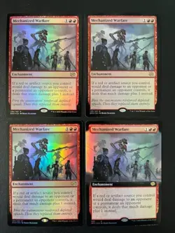 MTG- Mechanized Warfare x4 - The Brother's War FOIL - Image 1