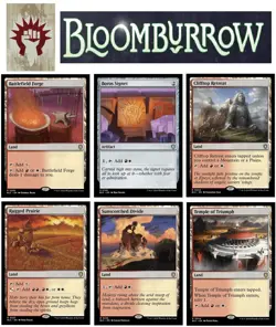 BOROS Commander Land & Artifact x6 Lot - Bloomburrow - NM MTG - Image 1