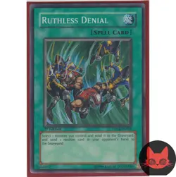 Yugioh Ruthless Denial DP04-EN024 Super Rare 1st Edition NM - Image 1