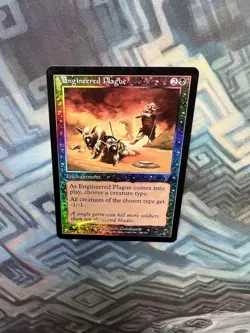 MTG Foil Engineered Plague EX/LP- 7th Edition - Image 3