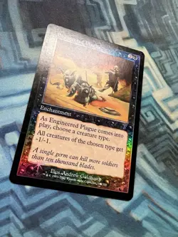 MTG Foil Engineered Plague EX/LP- 7th Edition - Image 5