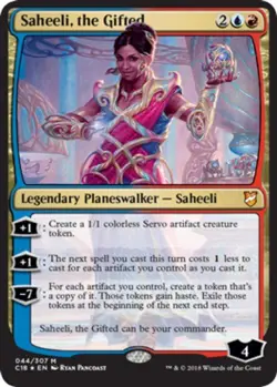1x Saheeli, the Gifted - Foil NM-Mint, English Commander 2018 MTG Magic - Image 1