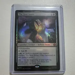Magic: The Gathering The Soul Stone Legendary Artifact Foil Marvel's Spider-Man… - Image 1