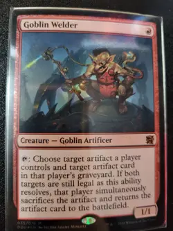 Magic Gathering MtG NM Goblin Welder Duel Decks: Elves vs. Inventors Foil - Image 1