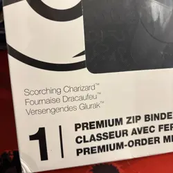 POKEMON CENTER Exclusive Scorching Charizard Premium 9 Pocket Binder NEW IN BOX! - Image 3