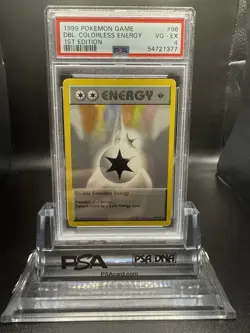 Pokemon Double Colorless Energy 96/102 Base Set Shadowless 1st Edition PSA 4 19… - Image 1