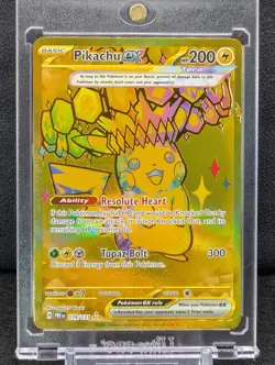 Pikachu ex 179/131 Hyper Rare Prismatic Evolutions Pokemon NM - Image 1