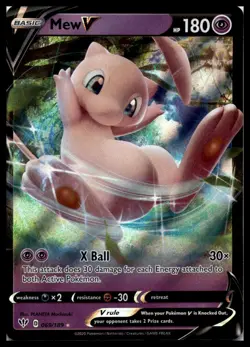 Mew V 069/189 SWSH03: Darkness Ablaze Pokemon Card | NM - Image 1