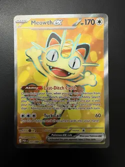 Pokemon 2026 Perfect Order Meowth EX#107/088 Ultra Rare NM - Image 1