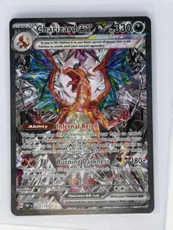 Pokemon Charizard ex 223/197 SV03: Obsidian Flames Rare Holo English - Image 1