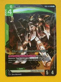Gundam Deathscythe Foil - GD01-025 NM - Gundam TCG Card Game - Image 1