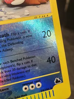 Piloswine - 43/144 - Pokemon Skyridge Reverse Holo Rare Card Nintendo Card Game - Image 3