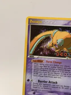 2005 Pokemon Deoxys (Defense Forme) 18/107 EX Deoxys Reverse Holo Rare - Image 4