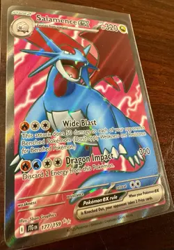 Pokemon TCG Salamence ex 177/159 Sv09: Journey Together Holo - Image 2
