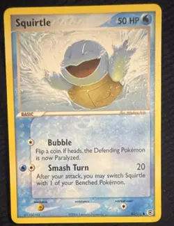 Pokemon Squirtle EX FireRed & LeafGreen 83/112 50 HP Common Regular Basic - Image 1