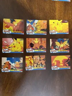 Pokemon Topps Pikachu's Vacation Trading Card Complete Set 18 42-59 LP - Image 1