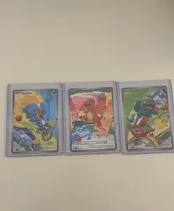 Pokemon TCG First Partner Illustration Collection, Series 1 Kanto GEN 1 Starters - Image 1