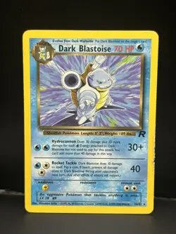 Dark Blastoise 20/82 Pokemon TCG Team Rocket Non Holo Rare - Image 1