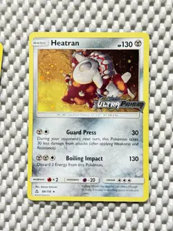 Heatran 88/156 Holo Stamped Prerelease Pokemon Ultra Prism Promo ENG NM #7 - Image 1