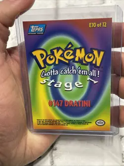 Dratini #147 E10 of 12 Stage 1 Topps Pokemon Series Animation Edition Blue NM/MT - Image 3