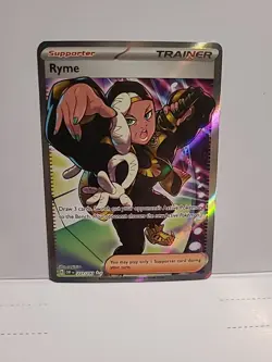Pokemon TCG Ryme Full Art Holo Card 221/197 Sv03: Obsidian Flames - Image 1
