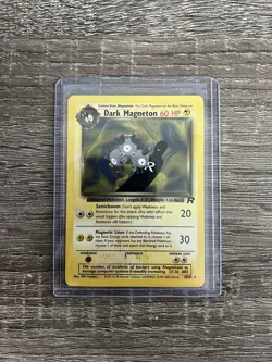 Dark Magneton 28/82 - Unlimited Edition Regular - Team Rocket Pokemon Card LP/MP - Image 1