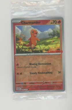 2023 Pokemon MEW EN GameStop Exclusive #004 Charmander Sealed - Image 1