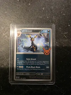 Pokemon Umbreon 130/197 Trick or Trade Factory Crimp Error - Image 1