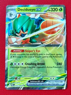 Decidueye Ex 012/088 Me03 Perfect Order Holo Double Rare Pokemon TCG NM - Image 1