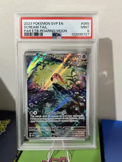 Pokemon TCG Scream Tail Black Star Promo SVP 065 Paradox Rift ETB Card - Image 1