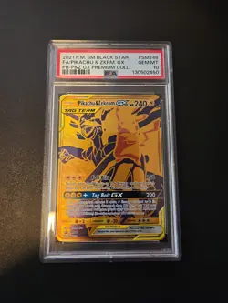 PSA 10 GEM MINT Pokemon Pikachu & Zekrom GX Black Star Promos GX SM248 - Image 1