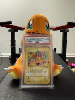 Pokemon 2021 Celebrations Birthday Pikachu Black Star Promo Holo PSA 10 #24/53 - Image 1