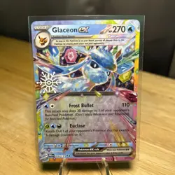 Glaceon ex 026/131 Pokemon TCG Holiday Calendar 2025 Festive Stamp Promo Card - Image 1