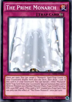 The Prime Monarch #SR01-EN034 Yugioh Unlimited Lightly played - Image 1
