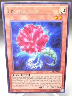 YuGiOh! Crystal Rose CORE-EN012 **Clash of Rebellions Unlimited** Rare Un-Played - Image 1