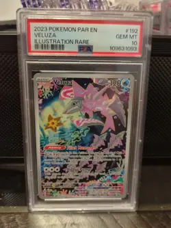 Veluza 192/182 2023 Pokemon SV Paradox Rift Illustration Rare Card PSA 10 - Image 1