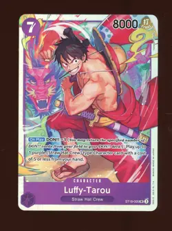 One Piece English ST18-005 Luffy-Tarou Alternate Art Super Rare - Image 1