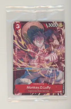 One Piece Promotion Card Kingdoms of Intrigue Monkey D Luffy Promo Sealed - Image 1