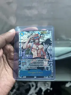 One Piece TCG English Portgas.D.Ace Secret Rare Manga OP13-119 - Image 1
