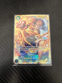 Monkey D. Luffy OP13-118 SEC Secret Rare Carrying On His Will One Piece TCG NM - Image 1