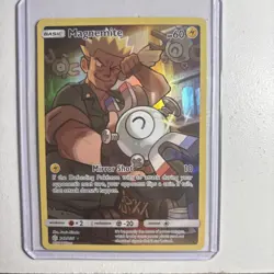 Pokemon TCG Magnemite Holo Secret Rare Card Sun Moon Cosmic Eclipse 242/236 - Image 1