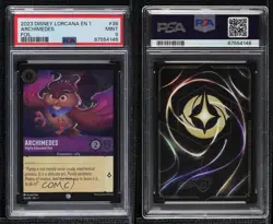 2023 Disney Lorcana First Chapter 1 Foil Archimedes Highly Educated Owl PSA 9 - Image 3